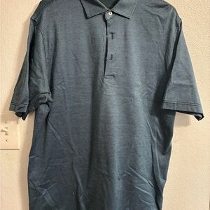 Peter Miller Men's Blue & black Polo Shirt Med